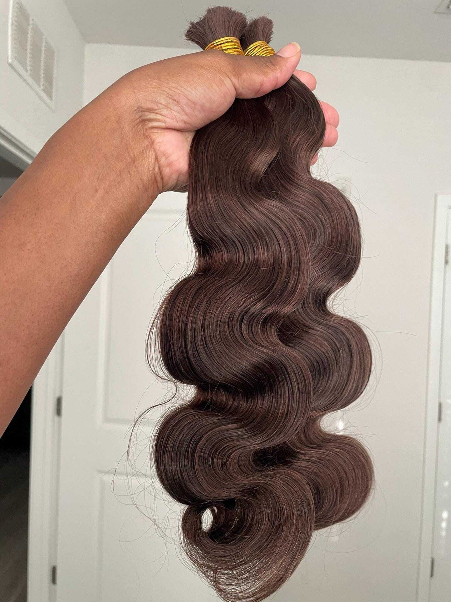 Body Wave Bulk Hair Color 4 Deep Light Brown