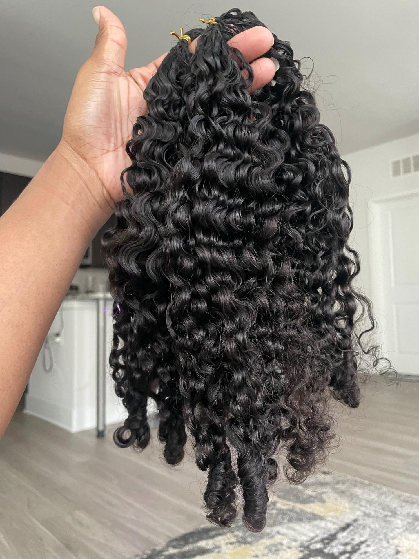 Burmese Curly Bulk Hair Crochet