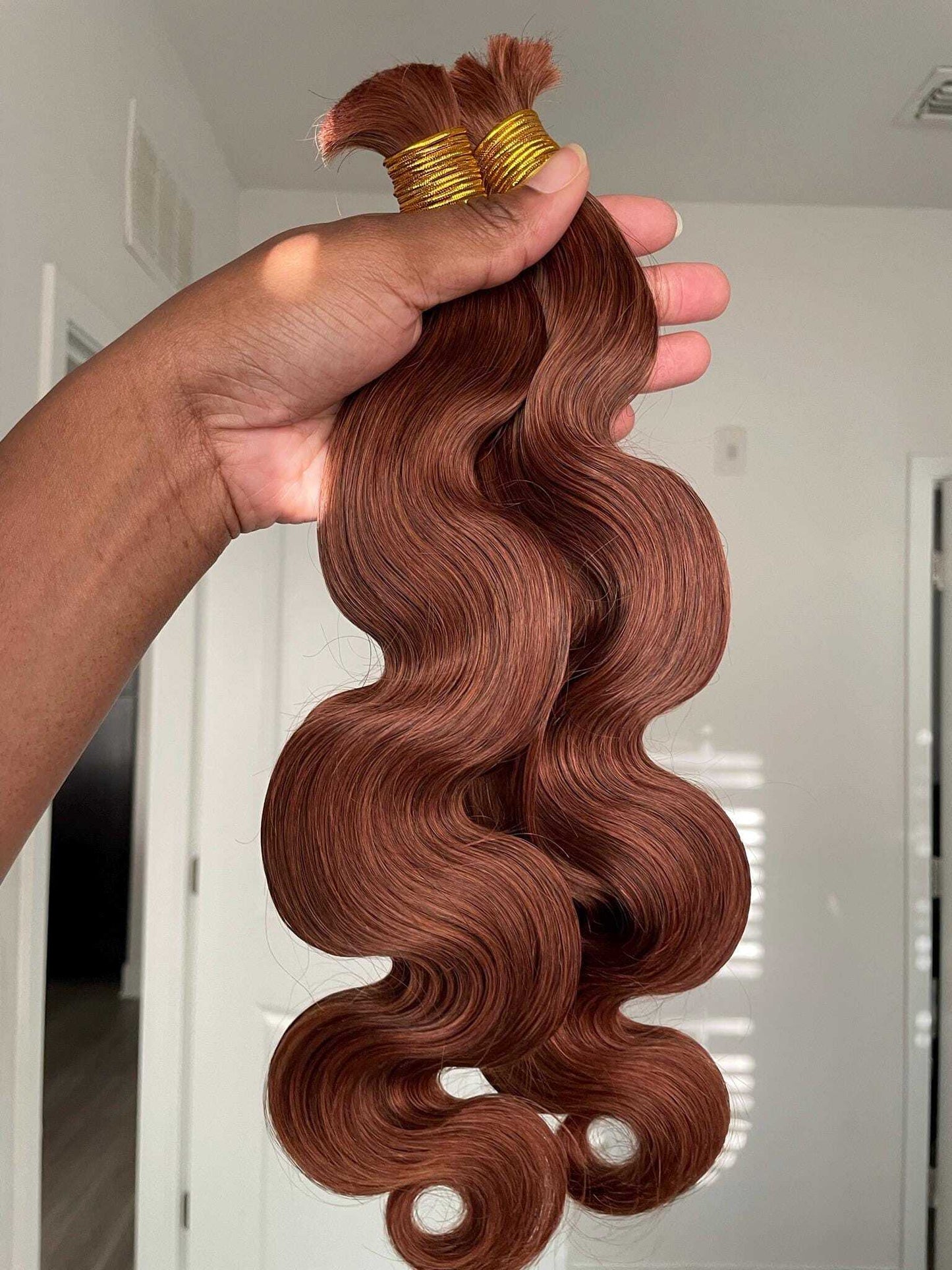 Body Wave Bulk Hair Color 30 Ginger