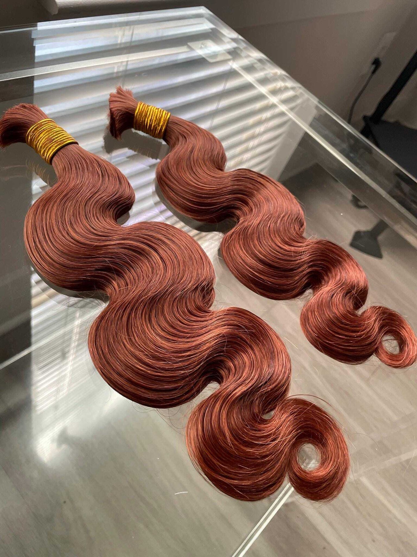 Body Wave Bulk Hair Color 30 Ginger