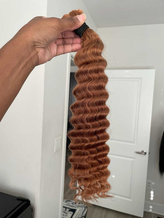 Deep Wave Bulk Hair Color 30 Ginger