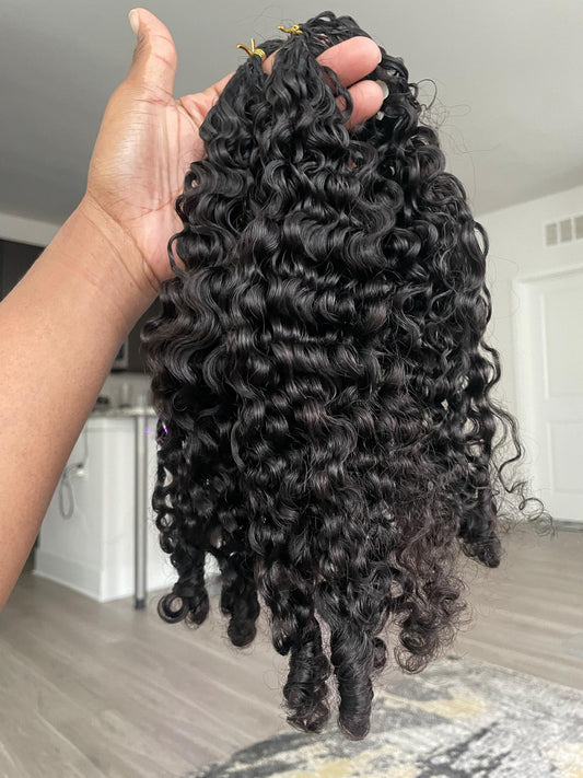 Burmese Curly Bulk Hair Crochet